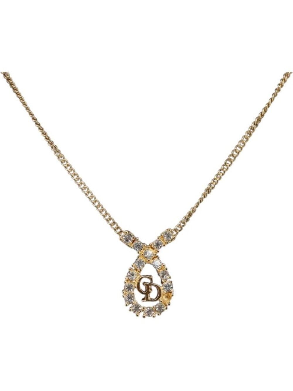 Christian Dior Necklace metal Gold Tone